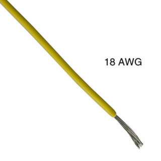 WIRE STRANDED 18AWG 100FT YELLOW