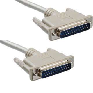SERIAL CABLE DB25M/M 50FT BEIGE