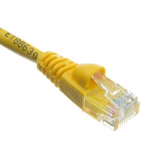 PATCH CORD CAT6 YEL 5.5FT