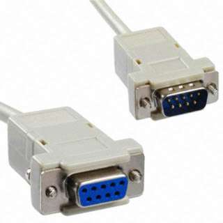 NULL MODEM CABLE DB9F/9M 6FT