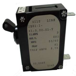 CIRCUIT BREAKER 1A 250VAC TOGGLE