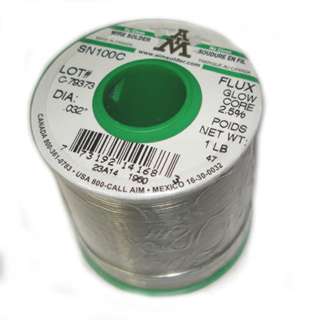 SOLDER WIRE LEAD FREE .032IN 1LB NO CLEAN MAINLY ALLOY
SKU:202423