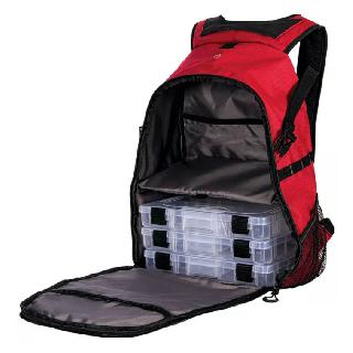 FISHING TACKLE BACKPACK RED