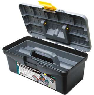TOOL BOX PLASTIC 12IN BLACK WITH