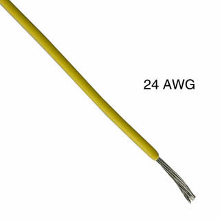 WIRE STRANDED 24AWG 100FT YELLOW