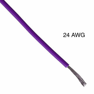 WIRE STRANDED 24AWG 100FT PURPLE