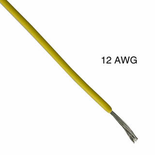 WIRE STRANDED 12AWG 100FT YELLOW