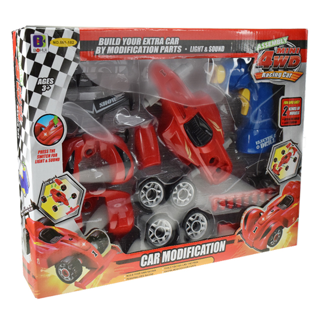 BUILD YOU OWN 4WD RACE CAR 24PCS/SET