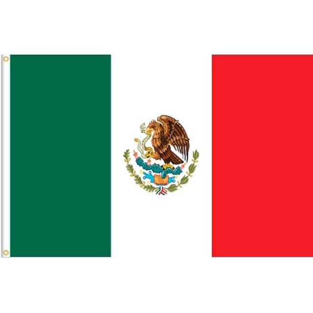 MEXICO SOUVENIR FLAG 3 X 5 FT 