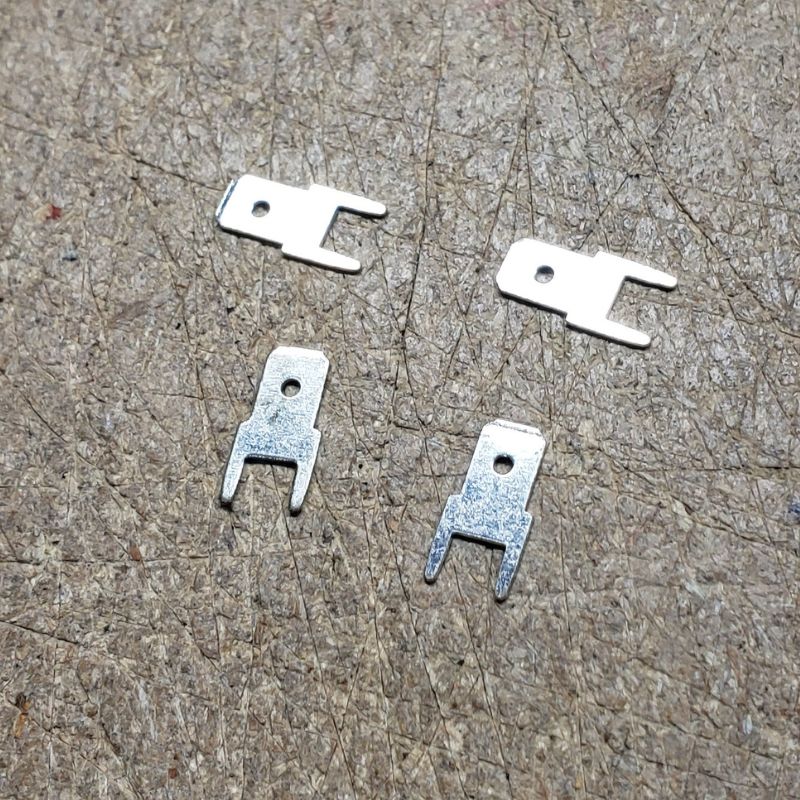 QUICK CONN MALE 0.187IN PCST TH TINNED BRASS