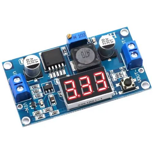 DC-DC VOLTAGE STEPDOWN MODULE 3A O/P 1.5-35V I/P 3.2-40V VOLTMETR