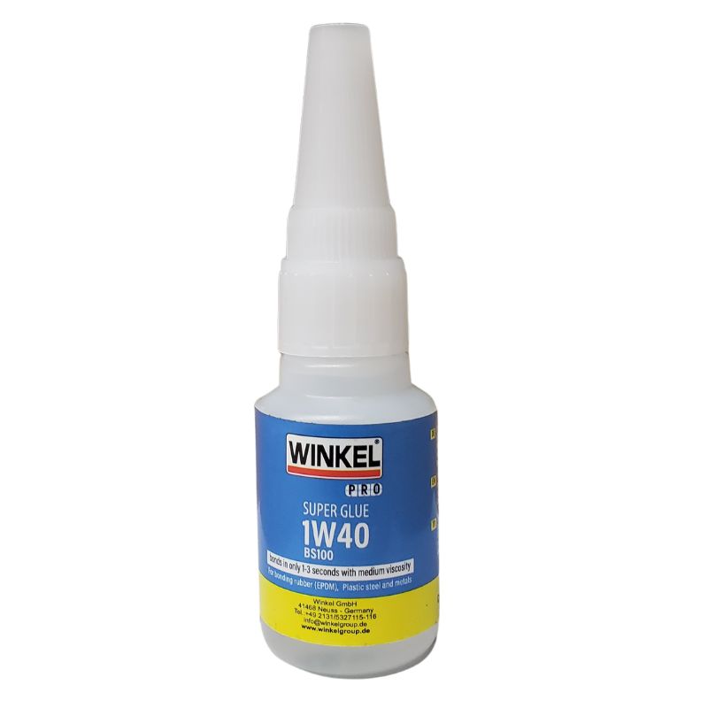 1W40 INSTANT ADHESIVE 20ML BONDS RUBBER PLASTIC METAL & STEEL
