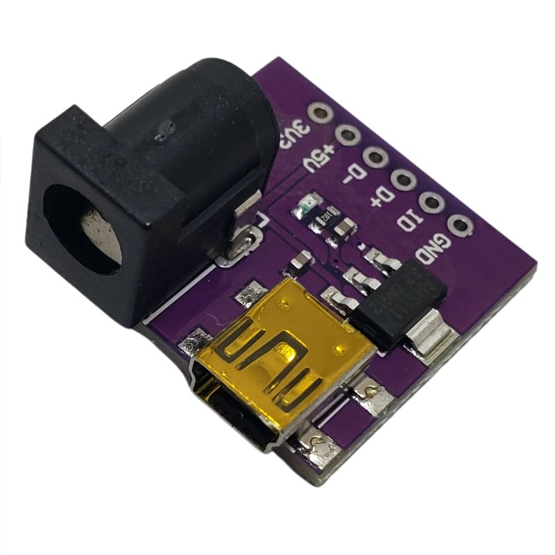 DC-DC CONVERTER IP USB OP 5/3.3V 0.5A BARREL 5-9V