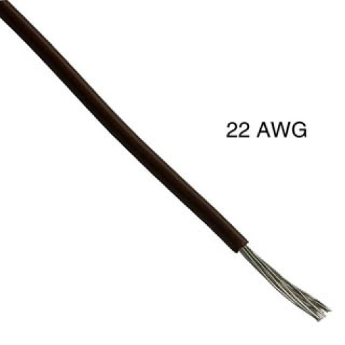 WIRE STRANDED 22AWG 1000FT BROWN 