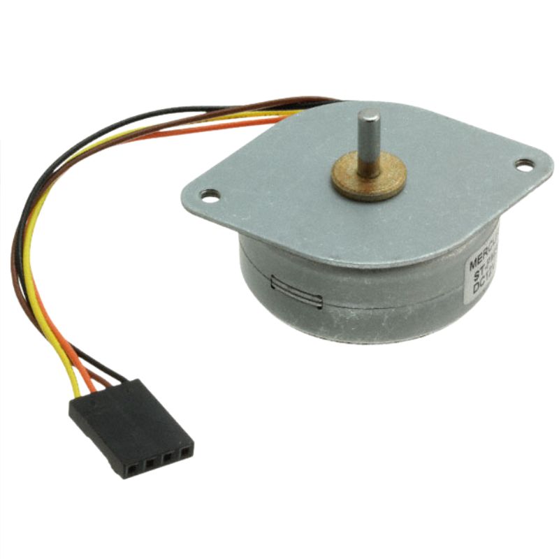 STEPPER MOTOR 12VDC 400MA DIA 3MM 0.1KG-CM 7.5DEG W/SIP SOCKET