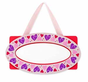 HEARTS DOOR PLAQUE 