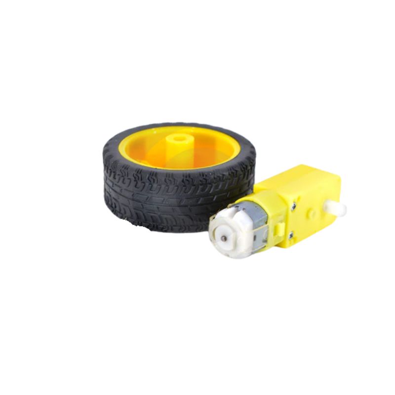 GEAR MOTOR WHEEL SET WITH 2.5IN WHEEL AND 3-12V@250RPM