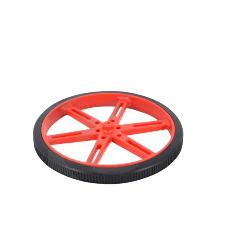 WHEEL RUBBER 90MM DIA 10MM 