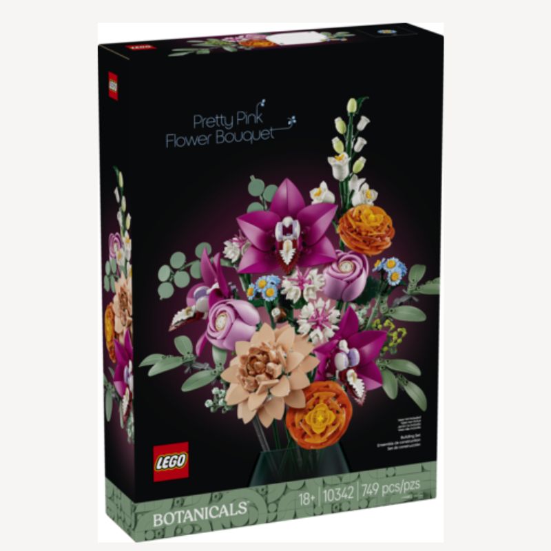 BOUQUET OF FLOWERS PRETTY PINK LEGO BOTANICAL 749PCS/PKG