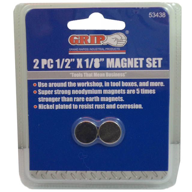MAGNET DISC 1/2 X 1/8IN 