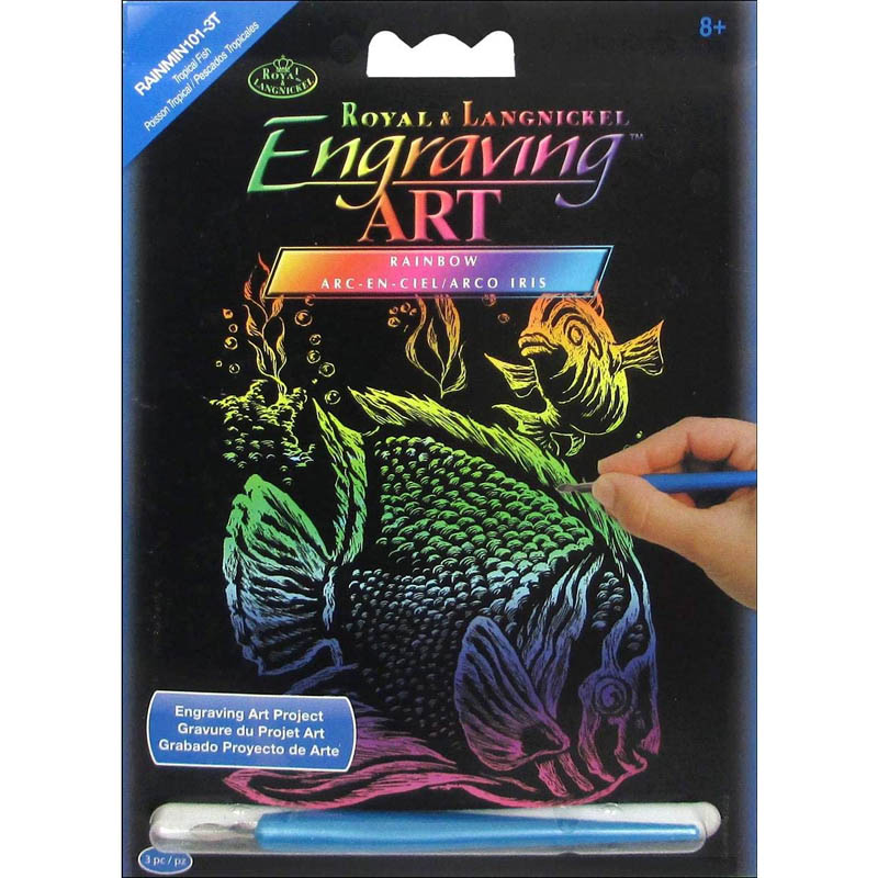 TROPICAL FISH-MINI ENGRAVING ART 