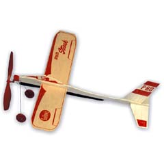 STRATO STREAK AIRPLANE-RUBBER POWRED W/LANDING GEAR