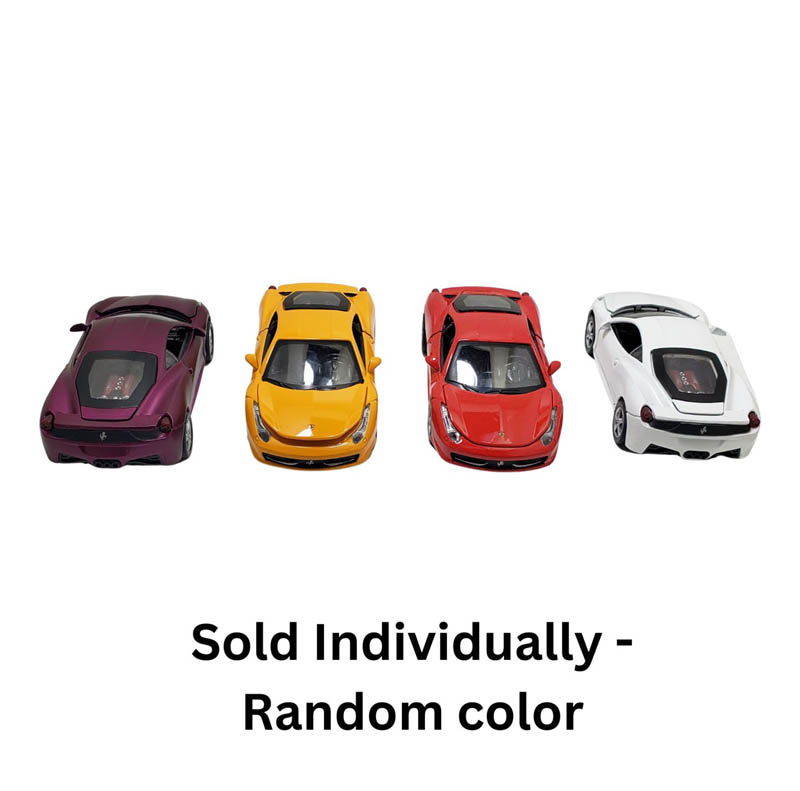 ALLOY CAR FERRARI PULL BACK 1:32 ASSORTED COLORS W/LIGHT & SOUND