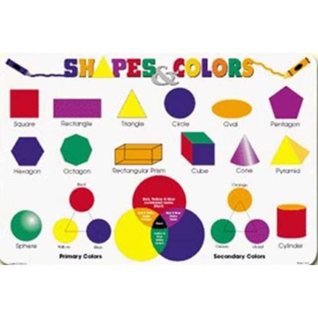 PLACEMAT SHAPES AND COLORS 