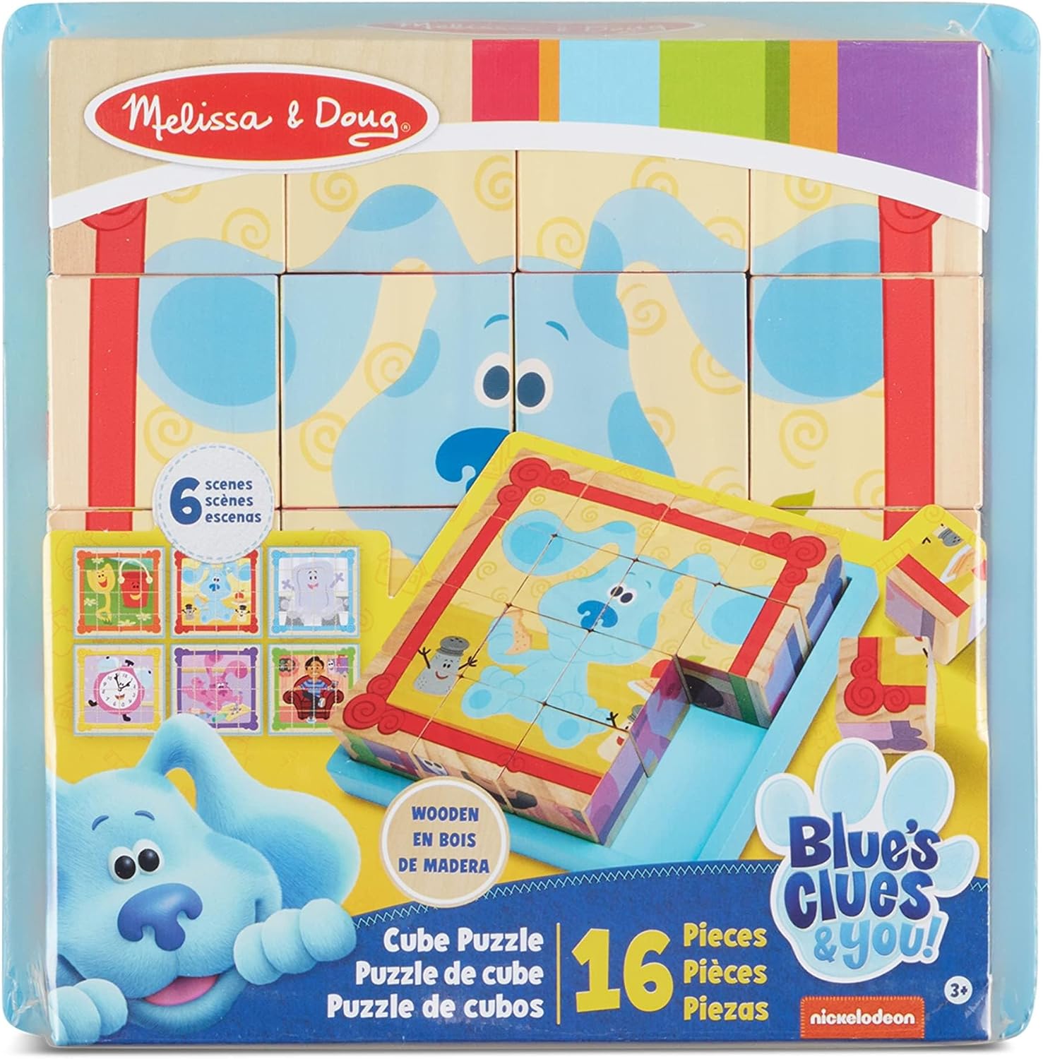 CUBE PUZZLE WOODEN 
