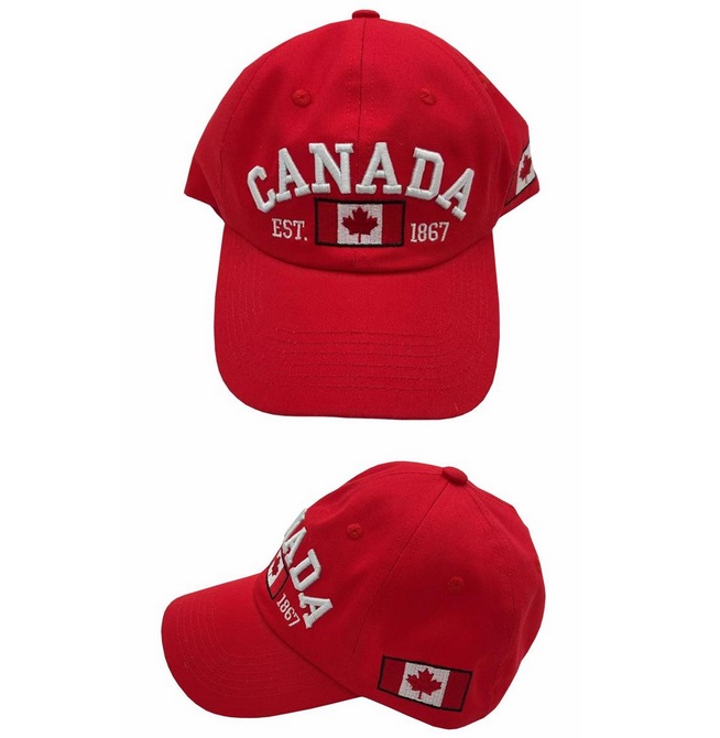 CANADA BASEBALL CAP RED 