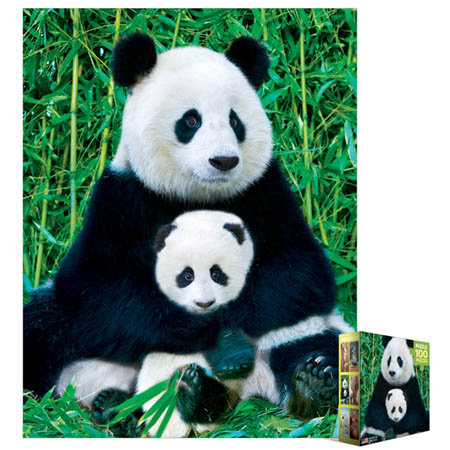 PANDA & BABY JIGSAW PUZZLE 100PCS 7X9IN