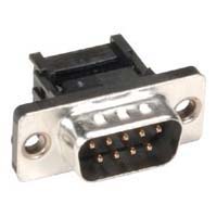 DB9M IDC PLASTIC MET/LIP BLK 