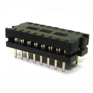 DIP PLUG IDC16 PCST 7.62MM BLACK 