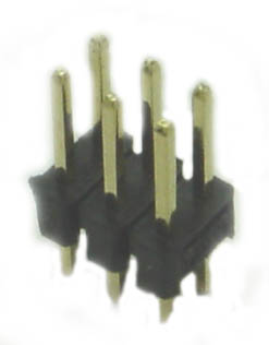 DIPHDR 2.5MM 6P BRST 3/6 GOLD BLACK