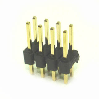 DIPHDR 2.5MM 8P BRST 3/6 GOLD BLACK