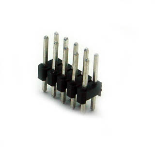 DIPHDR 2.5MM 12P BRST 3/6 TIN BLACK