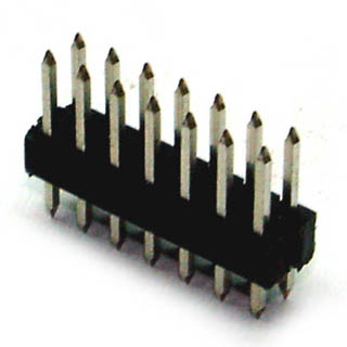 DIPHDR 2.5MM 14P NBST 3/6 TIN BLACK