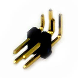 DIPHDR 2.5MM 4P BRRA 3/6 GOLD BLACK