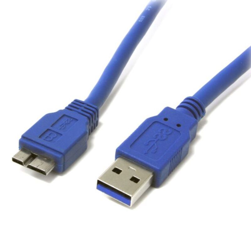 USB CABLE 3.0 A-MICRO B 3.0 M/M 6FT BLUE