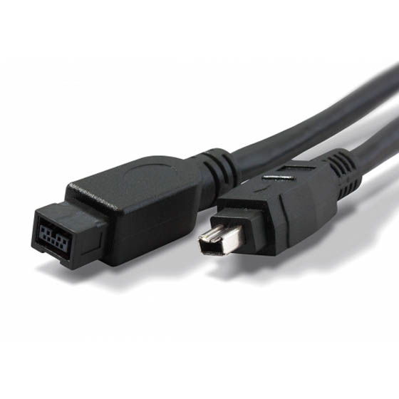 FIREWIRE CABLE 9M-4M 3FT BLACK 