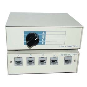 DATA SW BOX RJ45 4WAY 