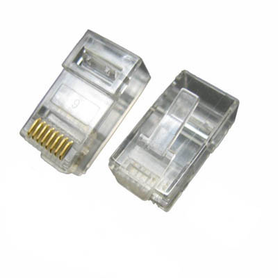 MODULAR PLUG 8P8C SOL CAT6 RND 