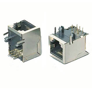 MODULAR JACK 8P8C PCRA SHLD 