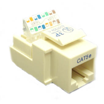 KEYSTONE JACK CAT5E IVO TOOLLESS 