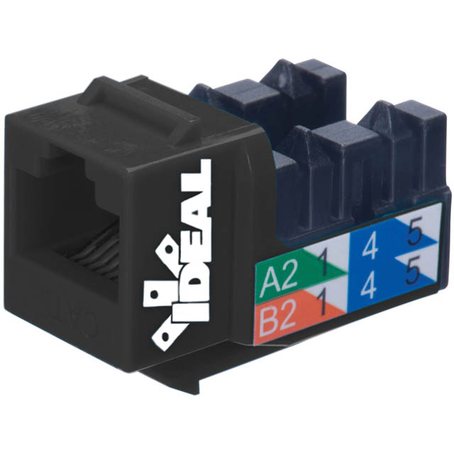 KEYSTONE JACK CAT6 BLK 110 