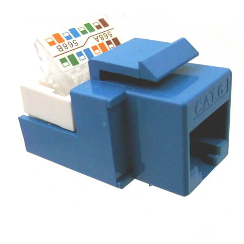 KEYSTONE JACK CAT6 BLU TOOLLESS 