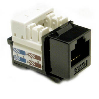 KEYSTONE JACK CAT6 BLK 110 