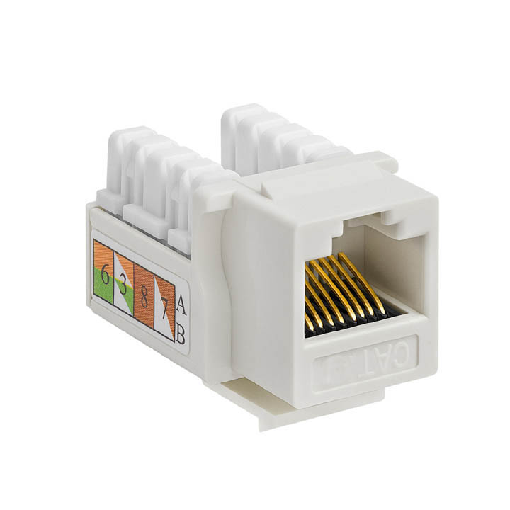 KEYSTONE JACK CAT5E WHT 110 