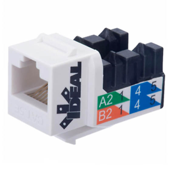 KEYSTONE JACK CAT6 WHT 110 