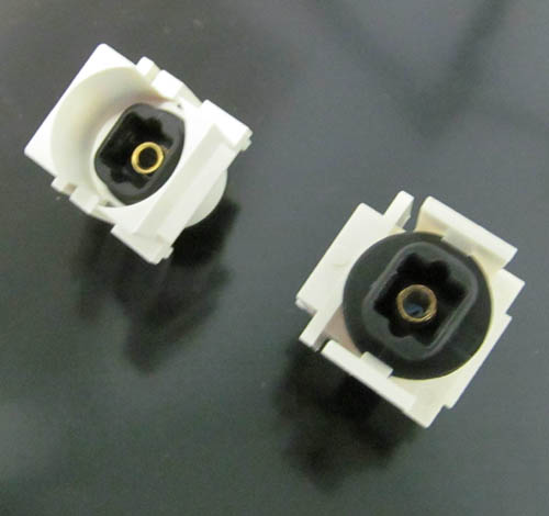 KEYSTONE COUPLER FIBER OPTIC JK-JK WHITE